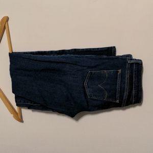 Levi's 711 Skinny distressed dark wash